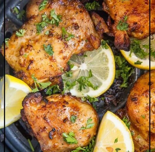 Lemon garlic chicken thighs air fryer