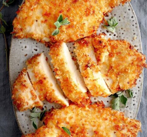 Air Fryer Parmesan Crusted Chicken